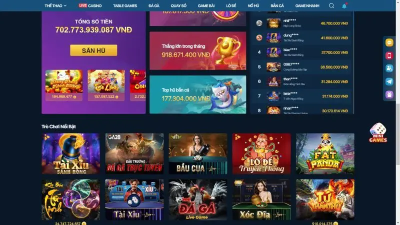 Kho tàng game đồ sộ